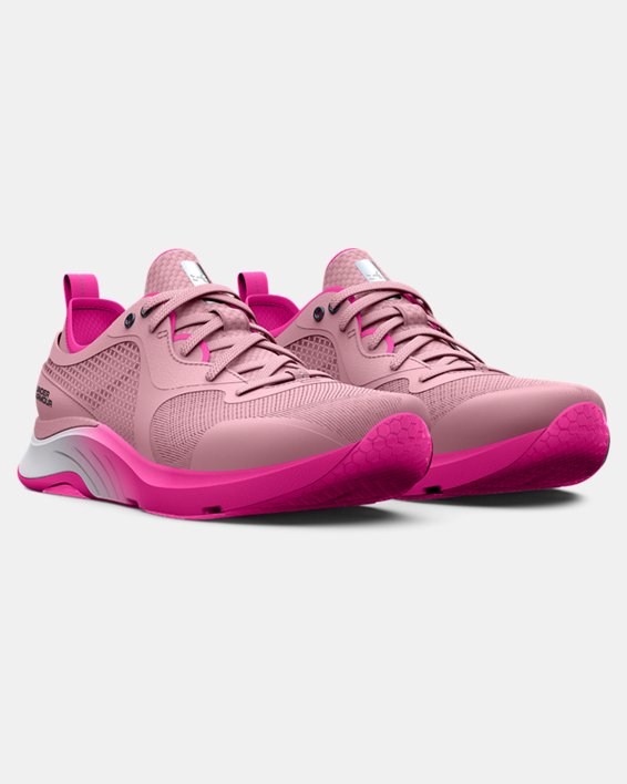 Women's UA HOVR™ Omnia Training Shoes in Pink image number 3